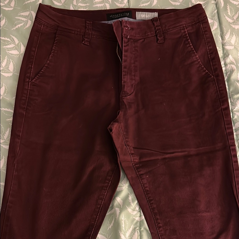 Aeropostale Red Corduroy Chinos